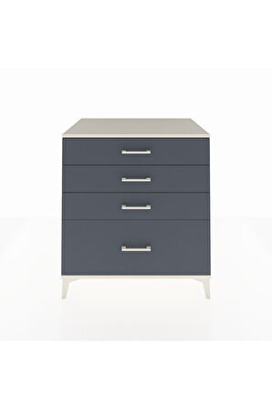 Kronos Şifonyer 4 Çekmeceli 88x59x96 Aytaşı-Antrasit