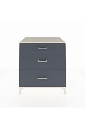 Kronos Şifonyer 3 Çekmeceli 88x59x96 Aytaşı-Antrasit