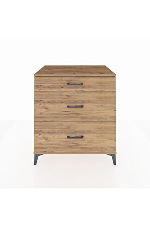 Kronos Şifonyer 3 Çekmeceli 88x59x96 Çam-Çam