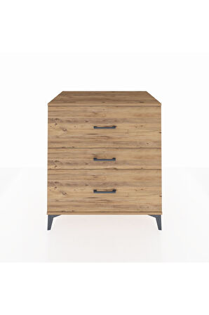 Kronos Şifonyer 3 Çekmeceli 88x59x96 Çam-Çam
