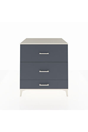 Kronos Şifonyer 3 Çekmeceli 88x59x96 Aytaşı-Antrasit