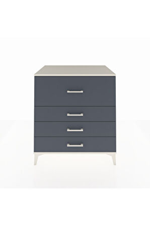 Kronos Şifonyer 4 Çekmeceli 88x59x96 Aytaşı-Antrasit