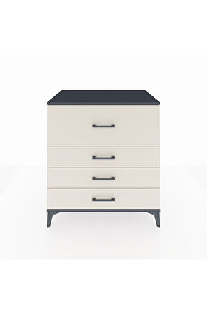 Kronos Şifonyer 4 Çekmeceli 88x59x96 Antrasit-Aytaşı