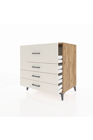 Kronos Şifonyer 4 Çekmeceli 88x59x96 Çam-Aytaşı