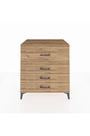 Kronos Şifonyer 4 Çekmeceli 88x59x96 Çam-Çam