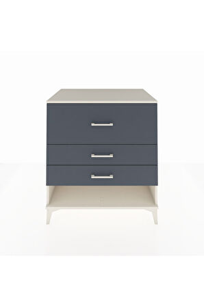 Kronos Şifonyer 3 Çekmeceli 88x59x96 Aytaşı-Antrasit