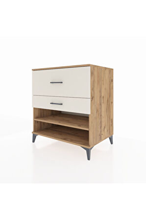 Kronos Şifonyer Tek Raflı 2 Çekmeceli 88x59x96 Çam-Aytaşı