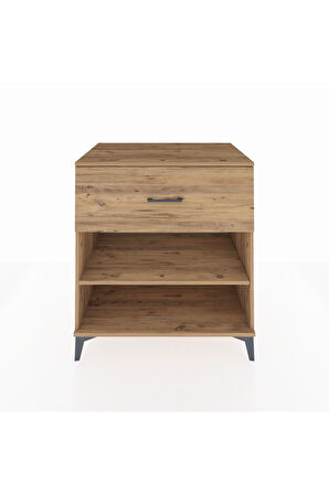 Kronos Şifonyer Tek Raflı Tek Çekmeceli 88x59x96 Çam-Çam