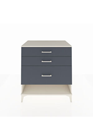 Kronos Şifonyer 3 Çekmeceli 88x59x96 Aytaşı-Antrasit