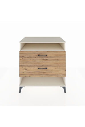Kronos Şifonyer Tek Raflı 2 Çekmeceli 88x59x96 Aytaşı-Çam