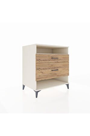 Kronos Şifonyer Tek Raflı 2 Çekmeceli 88x59x96 Aytaşı-Çam