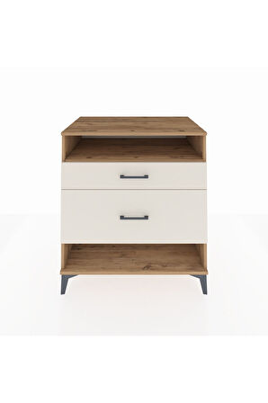 Kronos Şifonyer Tek Raflı 2 Çekmeceli 88x59x96 Çam-Aytaşı