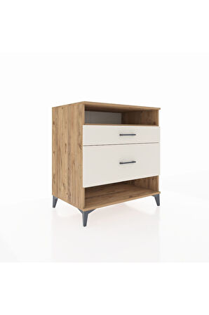 Kronos Şifonyer Tek Raflı 2 Çekmeceli 88x59x96 Çam-Aytaşı