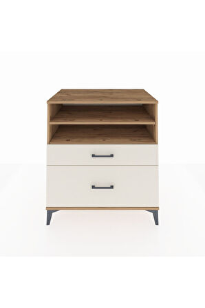 Kronos Şifonyer 2 Raflı 2 Çekmeceli 88x59x96 Çam-Aytaşı