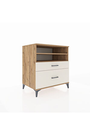 Kronos Şifonyer 2 Raflı 2 Çekmeceli 88x59x96 Çam-Aytaşı