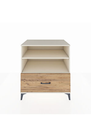 Kronos Şifonyer 2 Raflı Tek Çekmeceli 88x59x96 Aytaşı-Çam