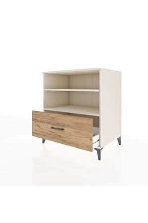 Kronos Şifonyer 2 Raflı Tek Çekmeceli 88x59x96 Aytaşı-Çam