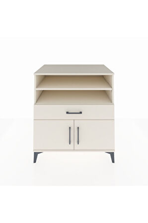 Kronos Şifonyer 3 Raflı Tek Çekmeceli 2 Kapaklı 88x59x96 Aytaşı-Aytaşı