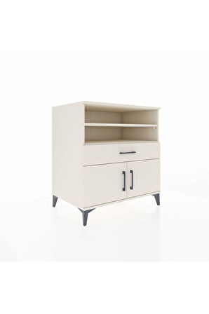 Kronos Şifonyer 3 Raflı Tek Çekmeceli 2 Kapaklı 88x59x96 Aytaşı-Aytaşı