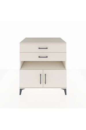Kronos Şifonyer 2 Raflı 2 Çekmeceli 2 Kapaklı 88x59x96 Aytaşı-Aytaşı