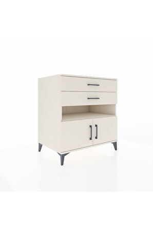 Kronos Şifonyer 2 Raflı 2 Çekmeceli 2 Kapaklı 88x59x96 Aytaşı-Aytaşı
