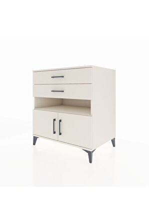 Kronos Şifonyer 2 Raflı 2 Çekmeceli 2 Kapaklı 88x59x96 Aytaşı-Aytaşı