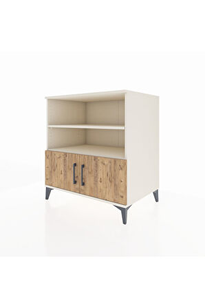 Kronos Şifonyer 3 Raflı 2 Kapaklı 88x59x96 Aytaşı-Çam