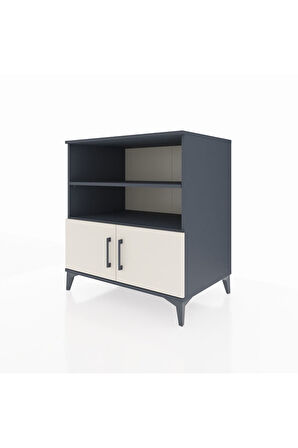 Kronos Şifonyer 3 Raflı 2 Kapaklı 88x59x96 Antrasit-Aytaşı