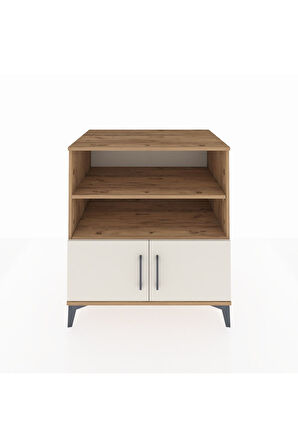 Kronos Şifonyer 3 Raflı 2 Kapaklı 88x59x96 Çam-Aytaşı