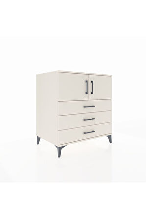 Kronos Şifonyer 2 Raflı 3 Çekmeceli 2 Kapaklı 88x59x96 Aytaşı-Aytaşı