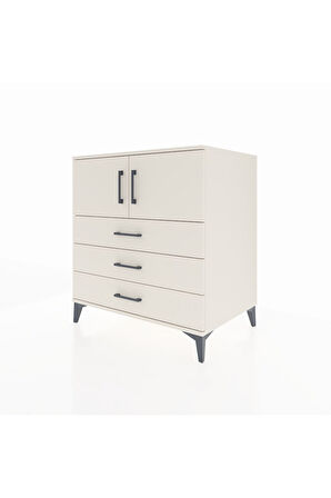 Kronos Şifonyer 2 Raflı 3 Çekmeceli 2 Kapaklı 88x59x96 Aytaşı-Aytaşı