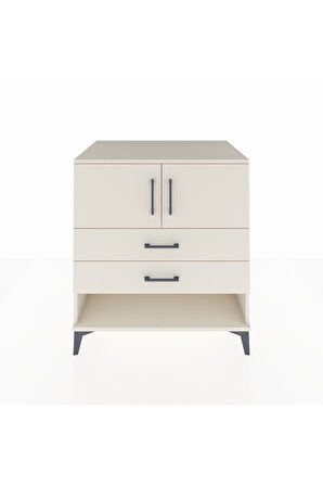 Kronos Şifonyer 2 Raflı 2 Çekmeceli 2 Kapaklı 88x59x96 Aytaşı-Aytaşı