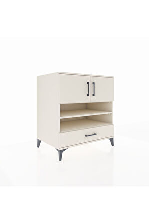 Kronos Şifonyer 4 Raflı Tek Çekmeceli 2 Kapaklı 88x59x96 Aytaşı-Aytaşı