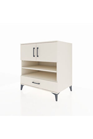 Kronos Şifonyer 4 Raflı Tek Çekmeceli 2 Kapaklı 88x59x96 Aytaşı-Aytaşı