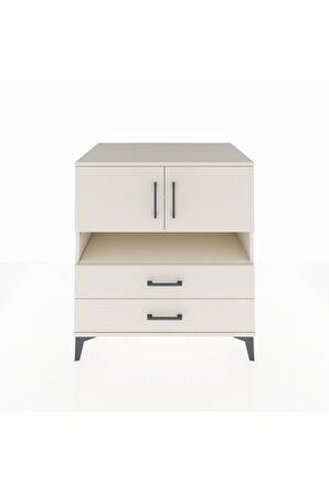 Kronos Şifonyer 3 Raflı 2 Çekmeceli 2 Kapaklı 88x59x96 Aytaşı-Aytaşı