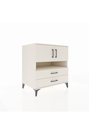 Kronos Şifonyer 3 Raflı 2 Çekmeceli 2 Kapaklı 88x59x96 Aytaşı-Aytaşı