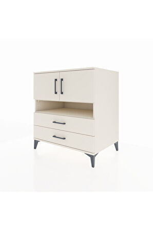 Kronos Şifonyer 3 Raflı 2 Çekmeceli 2 Kapaklı 88x59x96 Aytaşı-Aytaşı