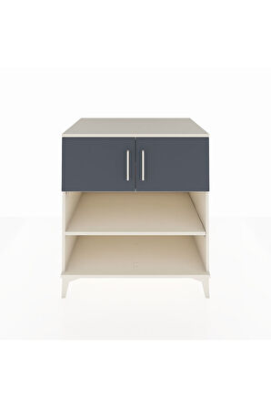 Kronos Şifonyer 3 Raflı 2 Kapaklı 88x59x96 Aytaşı-Antrasit