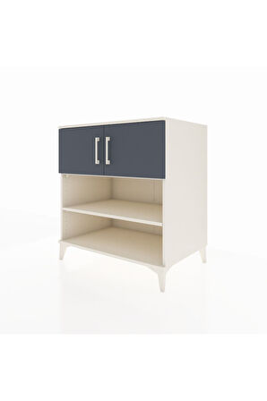 Kronos Şifonyer 3 Raflı 2 Kapaklı 88x59x96 Aytaşı-Antrasit