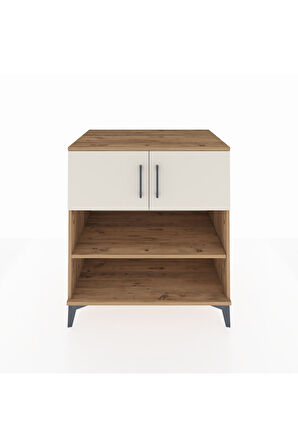Kronos Şifonyer 3 Raflı 2 Kapaklı 88x59x96 Çam-Aytaşı