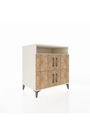 Kronos Şifonyer 4 Raflı 4 Kapaklı 88x59x96 Aytaşı-Çam