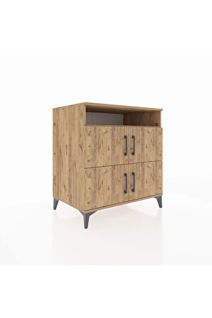 Kronos Şifonyer 4 Raflı 4 Kapaklı 88x59x96 Çam-Çam