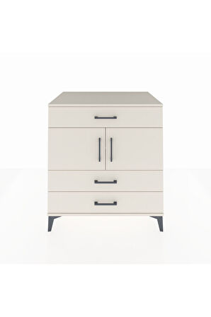 Kronos Şifonyer 2 Raflı 3 Çekmeceli 2 Kapaklı 88x59x96 Aytaşı-Aytaşı