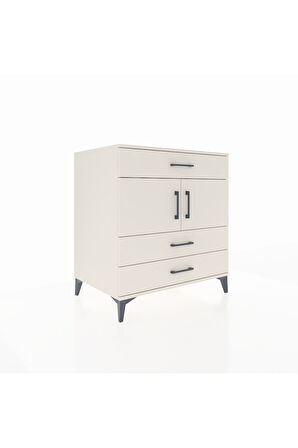 Kronos Şifonyer 2 Raflı 3 Çekmeceli 2 Kapaklı 88x59x96 Aytaşı-Aytaşı