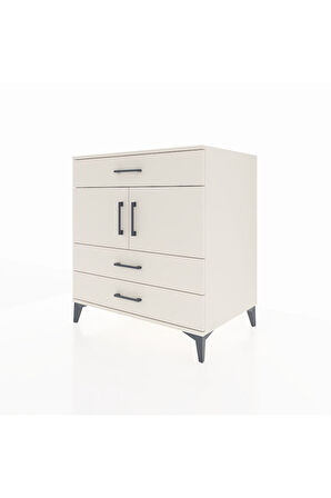 Kronos Şifonyer 2 Raflı 3 Çekmeceli 2 Kapaklı 88x59x96 Aytaşı-Aytaşı