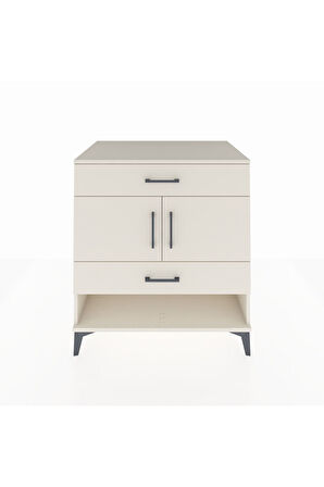 Kronos Şifonyer 2 Raflı 2 Çekmeceli 2 Kapaklı 88x59x96 Aytaşı-Aytaşı