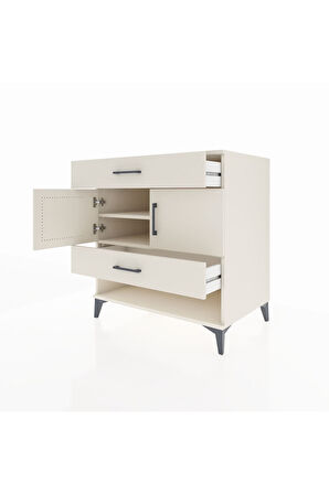 Kronos Şifonyer 2 Raflı 2 Çekmeceli 2 Kapaklı 88x59x96 Aytaşı-Aytaşı