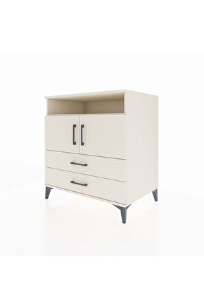 Kronos Şifonyer 3 Raflı 2 Çekmeceli 2 Kapaklı 88x59x96 Aytaşı-Aytaşı