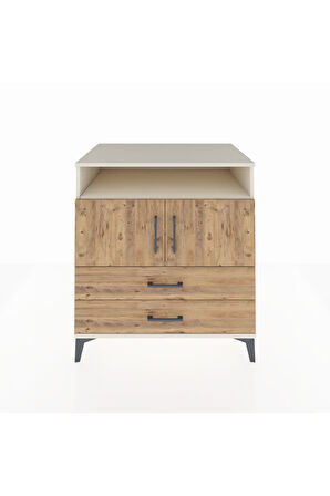 Kronos Şifonyer 3 Raflı 2 Çekmeceli 2 Kapaklı 88x59x96 Aytaşı-Çam