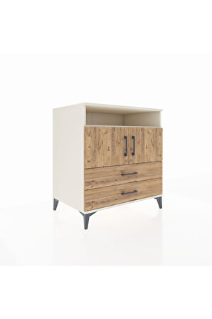 Kronos Şifonyer 3 Raflı 2 Çekmeceli 2 Kapaklı 88x59x96 Aytaşı-Çam